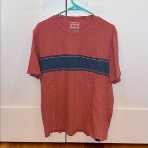 Faherty Sunwashed Organic Cotton Surfer Striped Men’s Beach T-Shirt Size Large